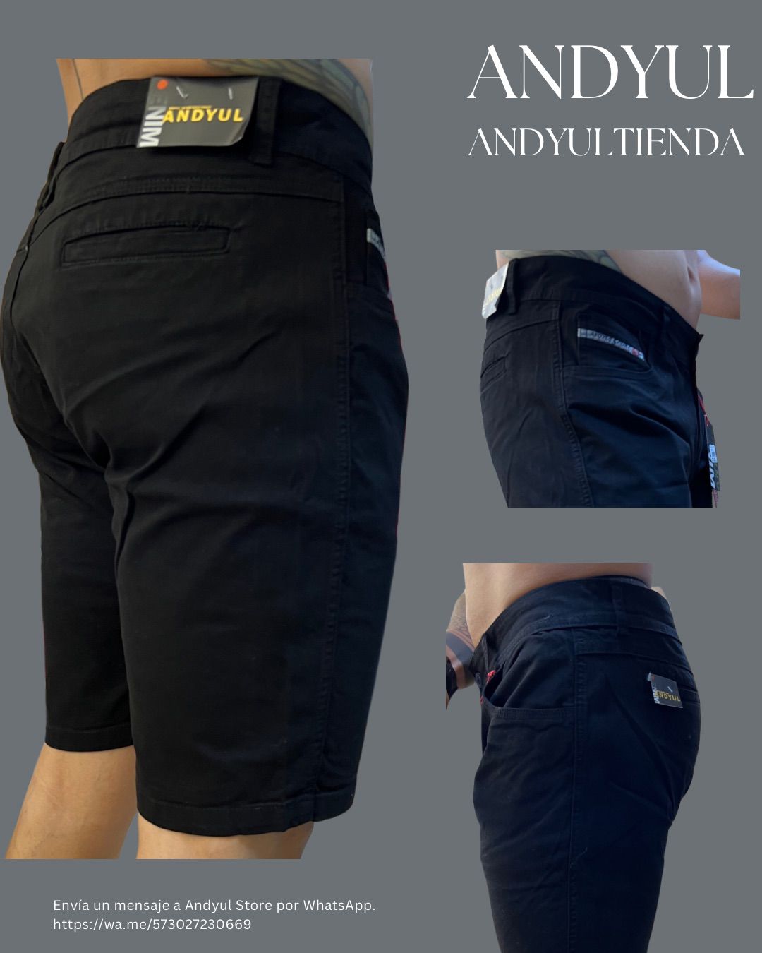 BERMUDA CLASICA DE HOMBRE DRILL